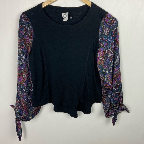 Anthropologie Akemi Kin Maybell Tied Sleeve Bohemian‎ Top Size XXS Boho Bohemian - Picture 11 of 12